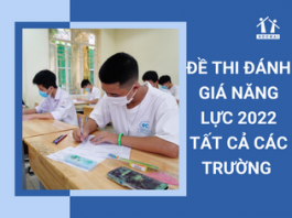 Đề thi đánh giá năng lực 2022 tất cả các trường