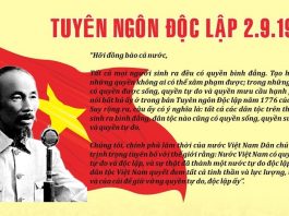 Tóm tắt tiểu sử Hồ Chí Minh văn 12 (Tuyên Ngôn Độc Lập)