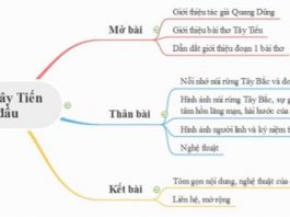 Sơ đồ tư duy phân tích đoạn 1 Tây Tiến