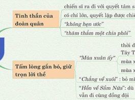 Sơ đồ tư duy phân tích khổ 4 Tây Tiến