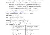 Công thức giải nhanh toán 12
