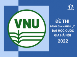 Đề thi đánh giá năng lực đại học quốc gia hà nội 2022